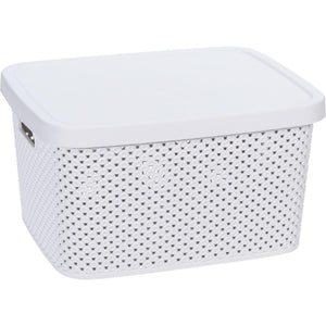 Storage solutions opbergdoos met deksel 7 liter 27,4x22x15cm kunststof 4ass