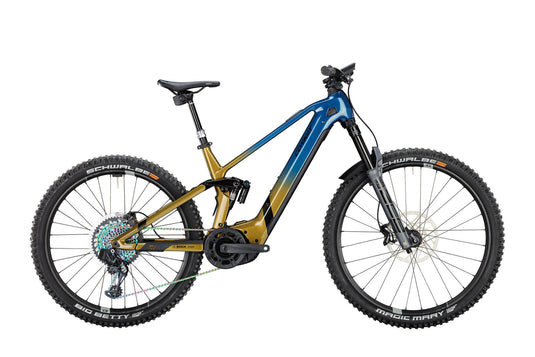 Conway elektrische mtb full-suspension xyron s 9.9 mx carbon mod. 23 ebike conw. xyron s 9.9 29 49 full sus. blue br.