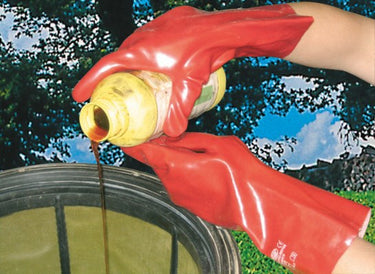 Keron producten handschoen pvc rood 35cm