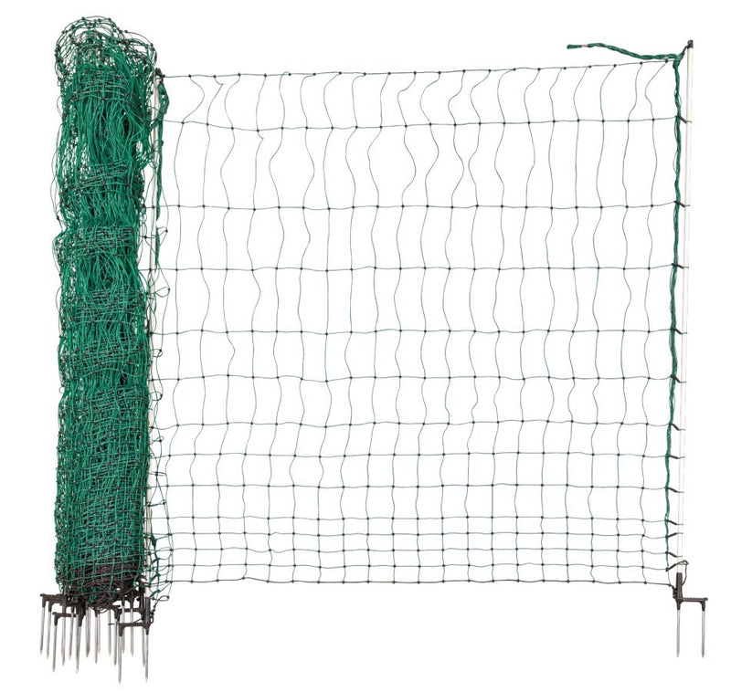 Afbeelding laden in galerijviewer, Ako producten kippennet maxi 122cm 25m dubbele pen groen wit
