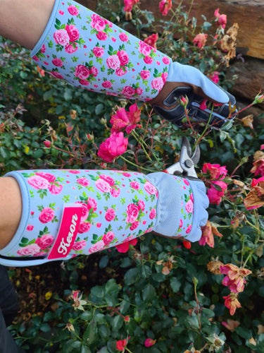 Keron producten rozen brandnetelhandschoen mt 8 m rosegarden lange manchet