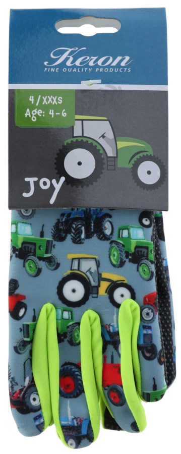 Keron producten kinderhandschoen joy 4 6 jaar tractormotief
