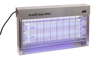 Ecokill producten elektr vliegenkast inox ipx4 2 x 15w