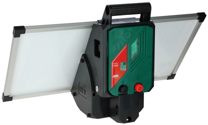 Afbeelding laden in galerijviewer, Ako producten sun power s3000 schrikdraadapparaat met zonnepaneel
