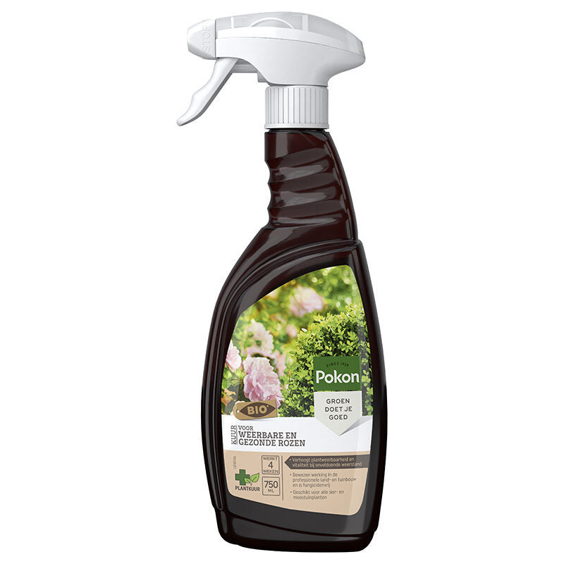 Afbeelding laden in galerijviewer, Pokon producten bio kuur voor weerbare en gezonde rozen spray 750ml
