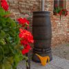 Roto producten regenton slim houten look bruin pluskraan 150l