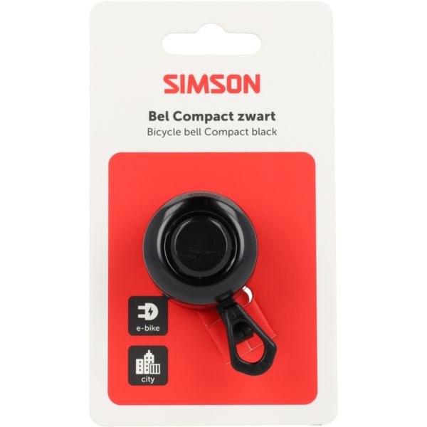 Afbeelding laden in galerijviewer, Simson bel compact zwart
