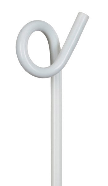 Afbeelding laden in galerijviewer, Ako producten metalen paal met krulisolator wit 10 stuks
