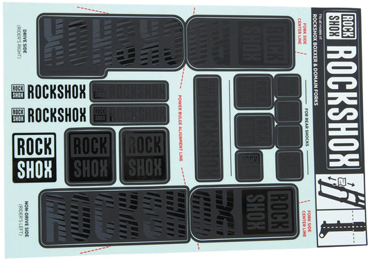 Rockshox decor set decal set stealth