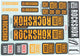 Rockshox decor set decal set orange