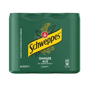 Schweppes ginger ale blik (24x 33 cl)