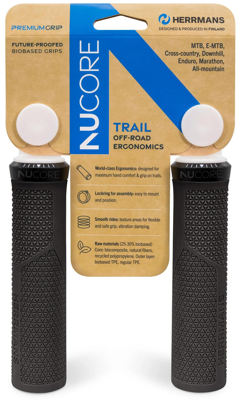 Afbeelding laden in galerijviewer, Herrmans handvatset nucore trail peak 130 130mm zwart
