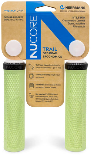 Herrmans handvat nucore trail grip herrman.nucore trail 130mm peak peppermint