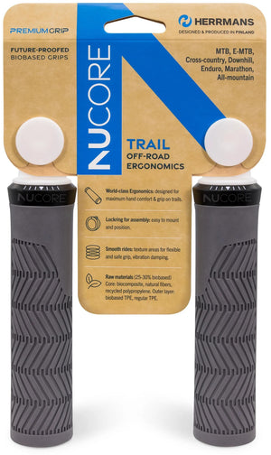 Herrmans handvat nucore trail grip herrman.nucore trail 130mm wave grey