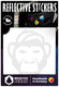 Reflective berlin reflex-sticker decals ref.sticker ref.berlin monkey white