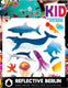 Reflective berlin reflex-sticker k.i.d. ref.sticker re.berlin kid maritim