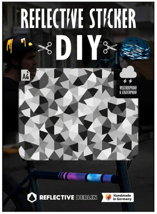 Reflective berlin reflex-sticker diy reflective sticker diy sh sticker kites darts gray