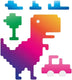 Reflective berlin reflex-sticker decals refl.strip refl.berlin decals t-rex rainbow