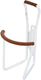 Contec bidonhouder retro classic ct bottle cage retro cl. silver w. leather
