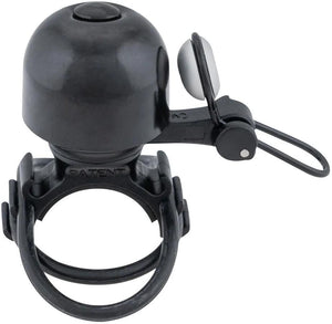 Contec fietsbel diamond bing ct mini bell diamond bing, black silver, uni