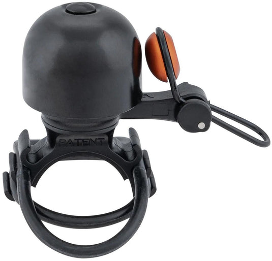 Contec fietsbel diamond bing ct mini bell diamond bing, black orange, uni