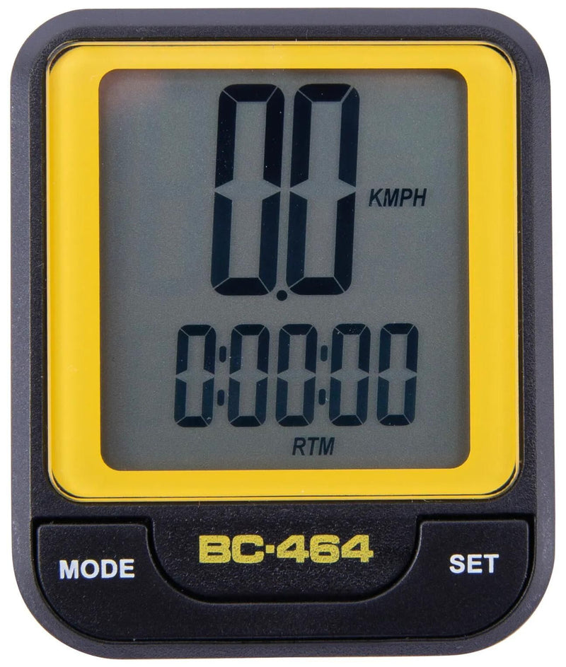 Afbeelding laden in galerijviewer, Contec fietscomputer cbc-464 ct computer cbc-464 wire, black neoyellow
