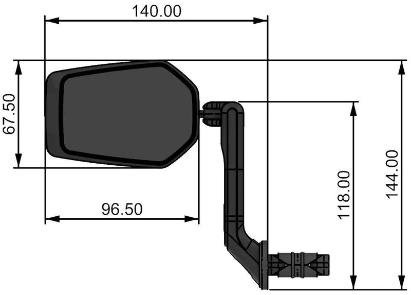 Afbeelding laden in galerijviewer, Contec achteruitkijkspiegel e-view evo ct rear-view mirror e-vie evo m m.dazz lens
