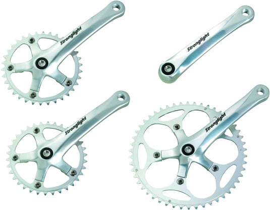 Stronglight crankstel tandem impact crankset strongl.tandem impact alu,170mm,42t.