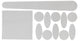 Contec achtervork- framebeschermer set full hd ct frame prot.full hd set, transparent
