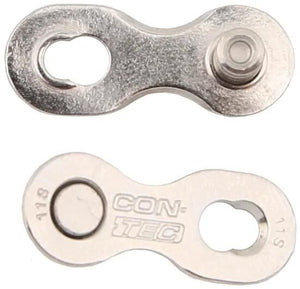 Contec verbindingsschakel connector + ct connecting link connector+ 11-speed silve