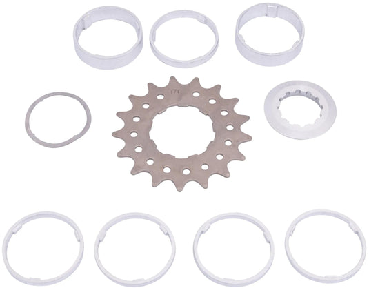 Point steek-tandwiel sprocket w.spacer set 17t