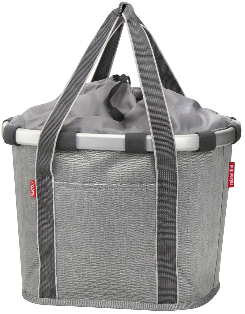 Afbeelding laden in galerijviewer, Reisenthel korb bikebasket shopping bag bikebasket herringbone gray
