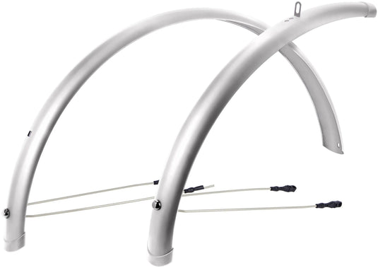 Contec spatbordset splash protect ct fender splash prot. 26 54mm silver shiny
