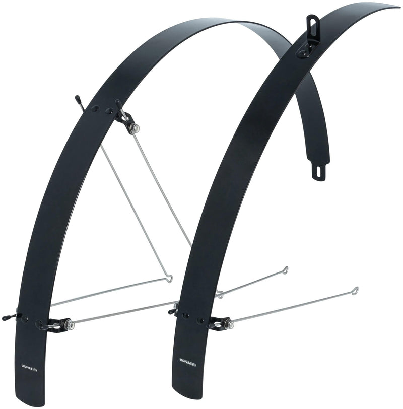 Afbeelding laden in galerijviewer, Contec spatbordset flat fender ct fender set flat fender 28 32mm alu black
