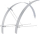 Contec spatbordset flat fender ct fender set flat fender 28 32mm alu silver