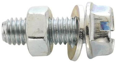 Fix-nippel zeskantbout hex washer head screw 15mm zinc
