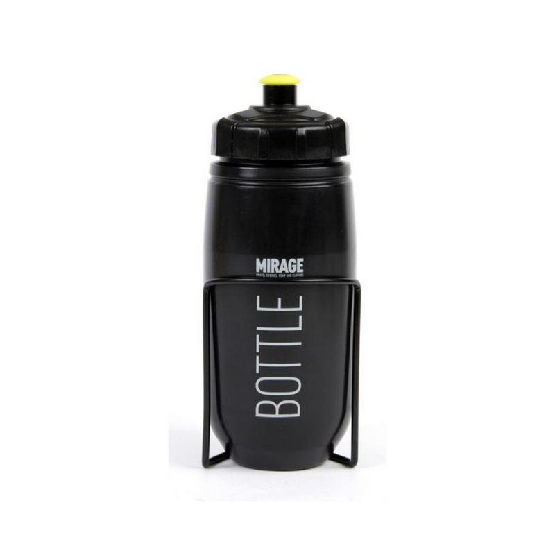 Afbeelding laden in galerijviewer, Mirage Bidon met houder 600 ml zwart
