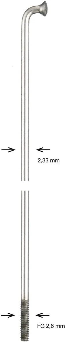 Alpina spaak spoke zinc 2,34x288 mm