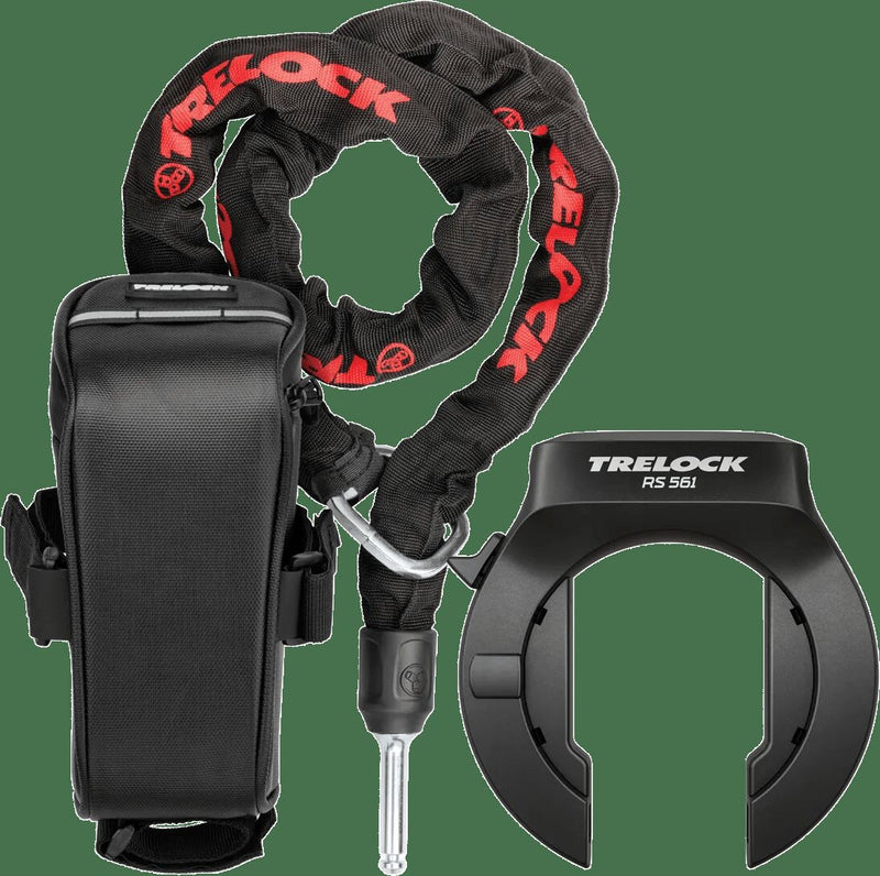 Afbeelding laden in galerijviewer, Trelock rahmenschloss-set rs 561 frame lock set 561 az poc + zr355 + bag
