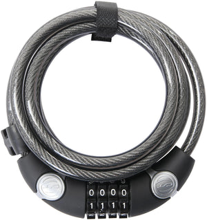 Contec cijfer-spiraal-kabelslot ecoloc ct coiled cab.lock ecoloc 10mm x 185cm black