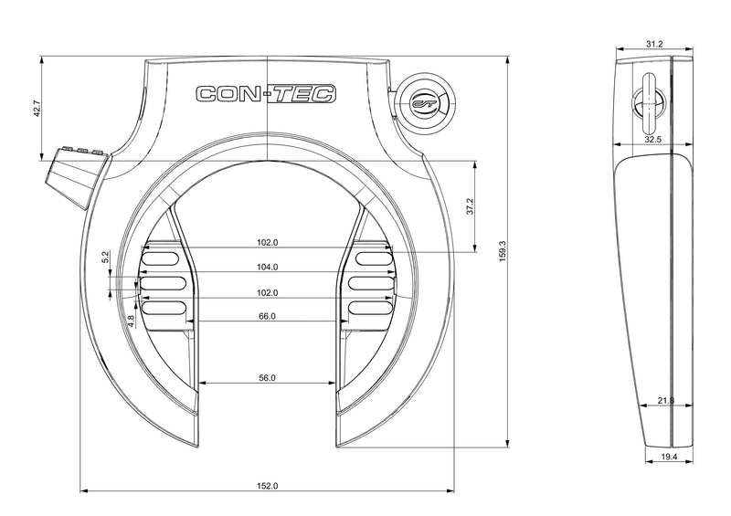 Afbeelding laden in galerijviewer, Contec ringslot powerloc m ct powerloc frame lock ct1 r
