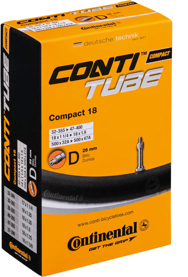 Continental binnenband compact 18 conti tube compact 18 32 47-355 400 d26
