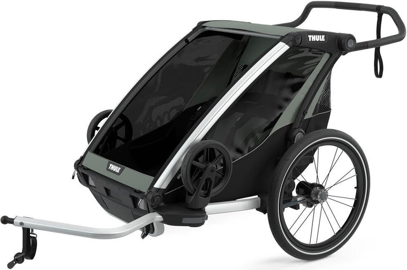 Afbeelding laden in galerijviewer, Thule fiets-kinderkar chariot lite dubbel . child trailer chariot lite 2 aga.green
