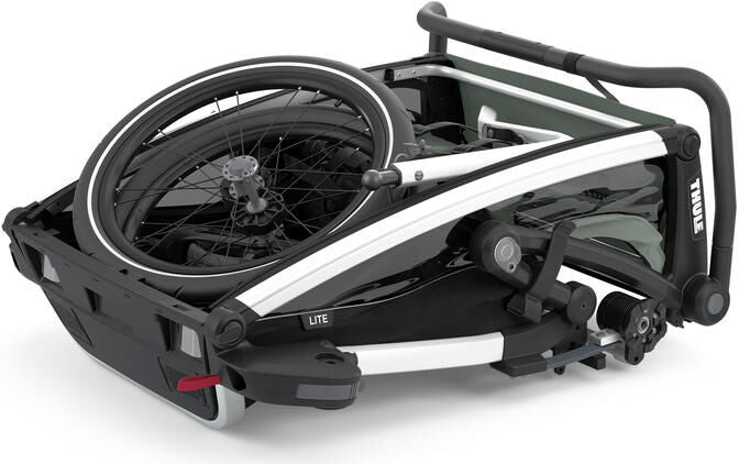 Afbeelding laden in galerijviewer, Thule fiets-kinderkar chariot lite dubbel . child trailer chariot lite 2 aga.green
