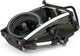Thule fiets-kinderkar chariot cab double . child trailer char. cab 2 aku cyp.green