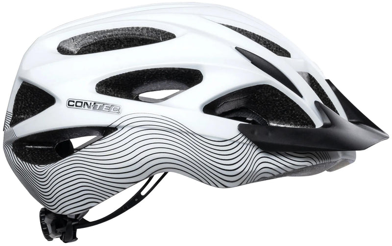 Afbeelding laden in galerijviewer, Contec helm laska ct helmets laska gr. m l matt white black
