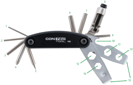 Contec multifunktionswerkzeug tool 15 ct multifunction tool 15 15 functions