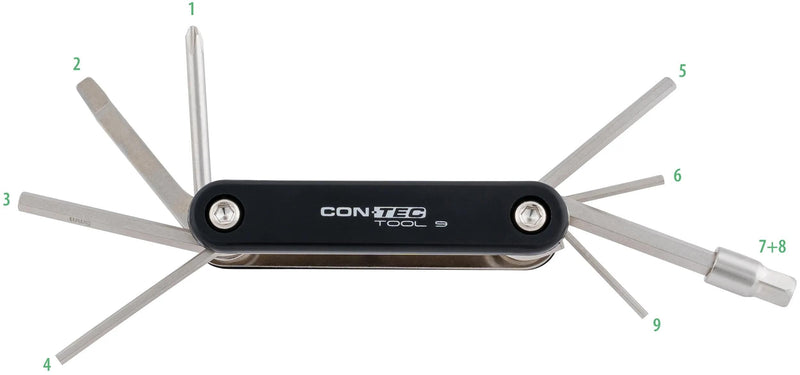 Afbeelding laden in galerijviewer, Contec multifunktionswerkzeug tool 9 ct multifunction tool 9 9 functions
