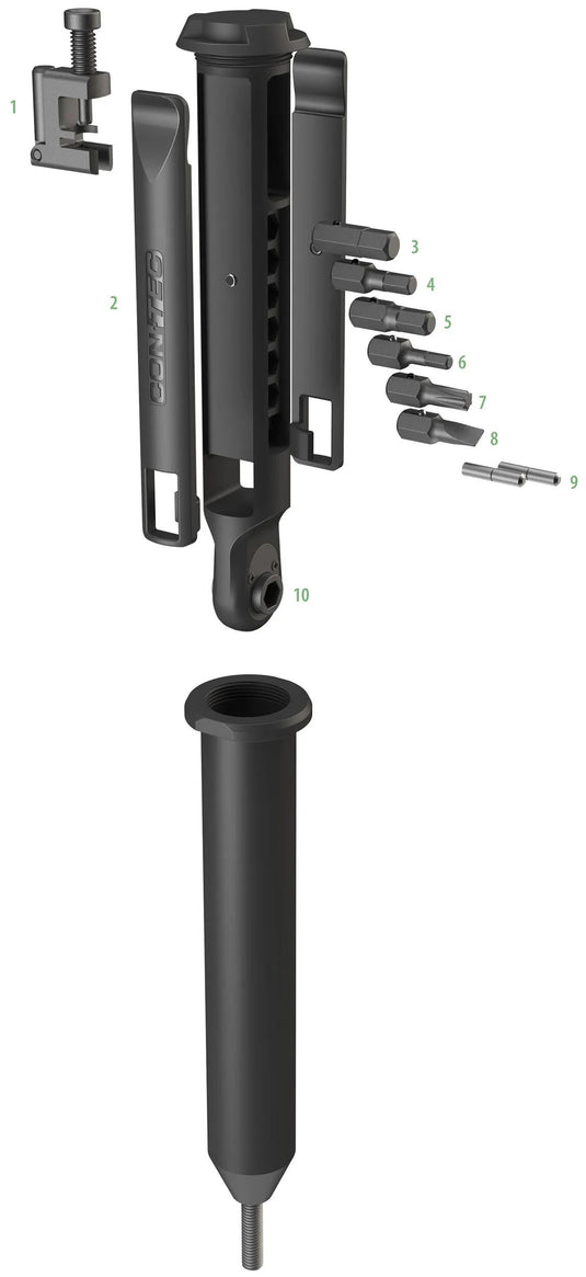 Contec multifunktionswerkzeug treasure fork ct multitool treasure fork 10 functions