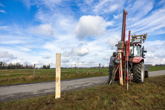 Ako producten robiniapaal hoek 250cm hoog 14 16cm